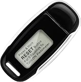 Flintronic 3D Pedometer USB Rechargeable Real Time Steps Black view 8