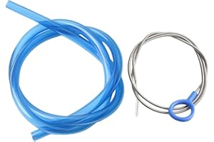 High Flow Replacement Tube for Hydration Reservoirs — 98 cm PVC + Stainless Steel + PP Hose with Cleaning Brush Kit, Compatib