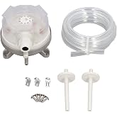 Hvac Differential Pressure Switch Pressure Differential Switch | Waterproof Heating Ventilation Furnace Vent Air Pressure Switch 50~500pa Sense 20pa Differential Pressure(LF32-05)