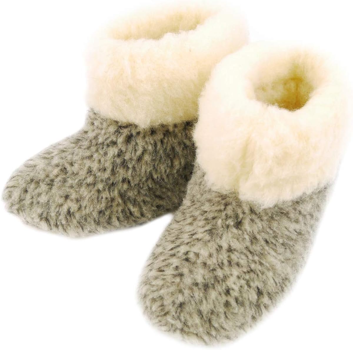 VANUBA CASHMERE Damen Leder Winter Hütten-HausSchuhe Pantoffeln