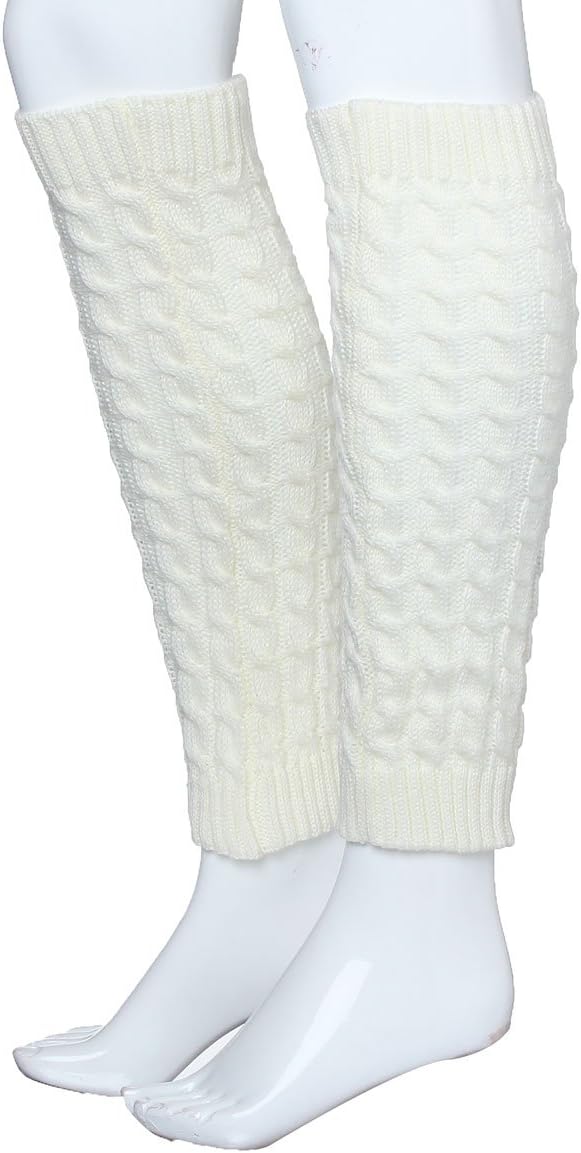 Crochet Knitting Winter Leg Warmers Knee Warm Leggings Boot Cover Socks For Women Girls