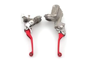 FXCNC Rzmmotor Motorcycle Brake Master Cylinder Reservoir Clutch Lever Fit for CR125R CR250R 96-07, CR500R 92-01, CRF150R 07-16, CRF250R/X 04-16, CRF450R 02-06, CRF450X 05-16, CR80R CR85R 98-07