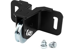 XCWT Snow Plow Fairlead Pulley for Standard ATV UTV Winch with 4.875" Bolt Up Pattern - Plow Fairlead or Push Tube Mount Pulley Bracket for Reducing Wear and Tear on Winch and Cable