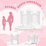 FBSPORT White Inflatable Bounce House Castle Slide Ball Pit Trampoline Blower view 3