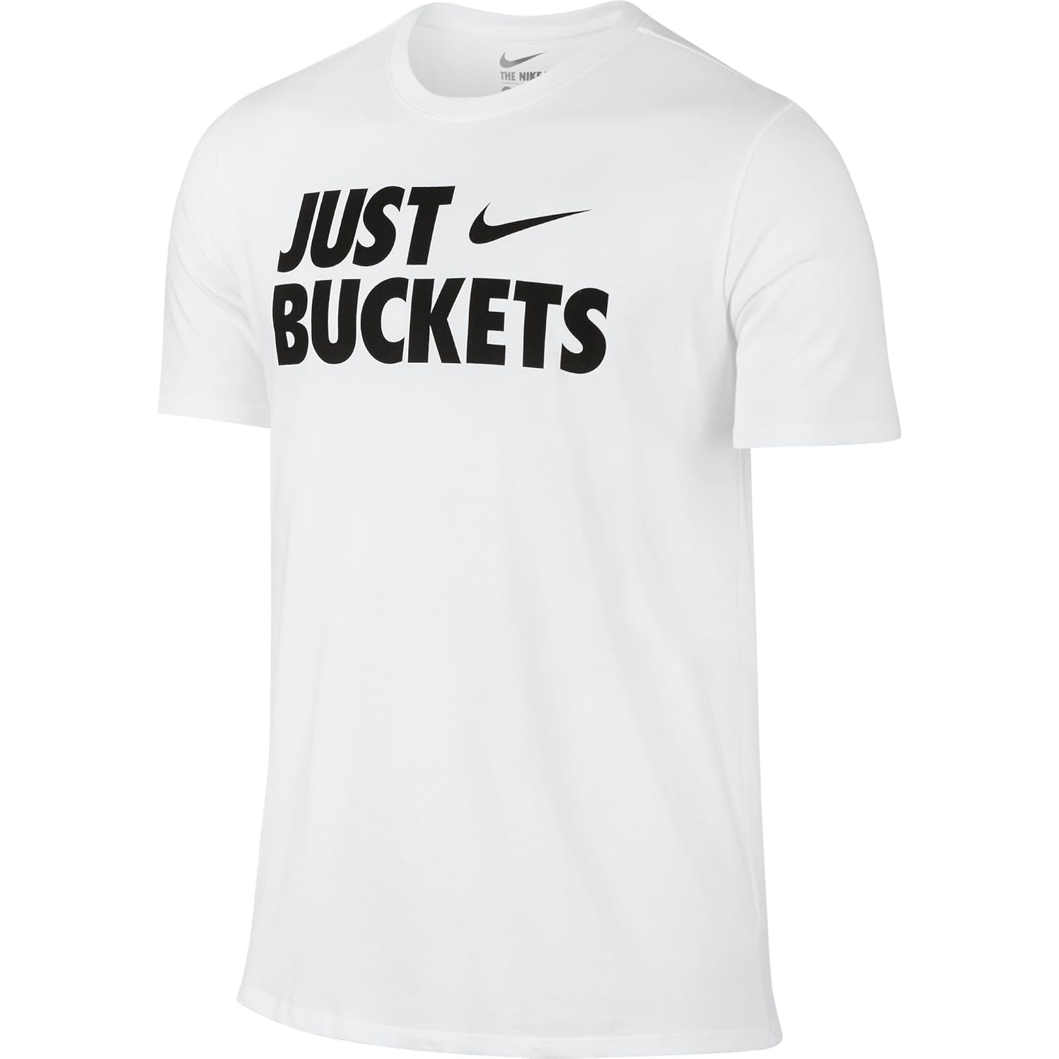 Nike Core Just Cubos Hombres de Baloncesto Camiseta Blanco/Negro ...