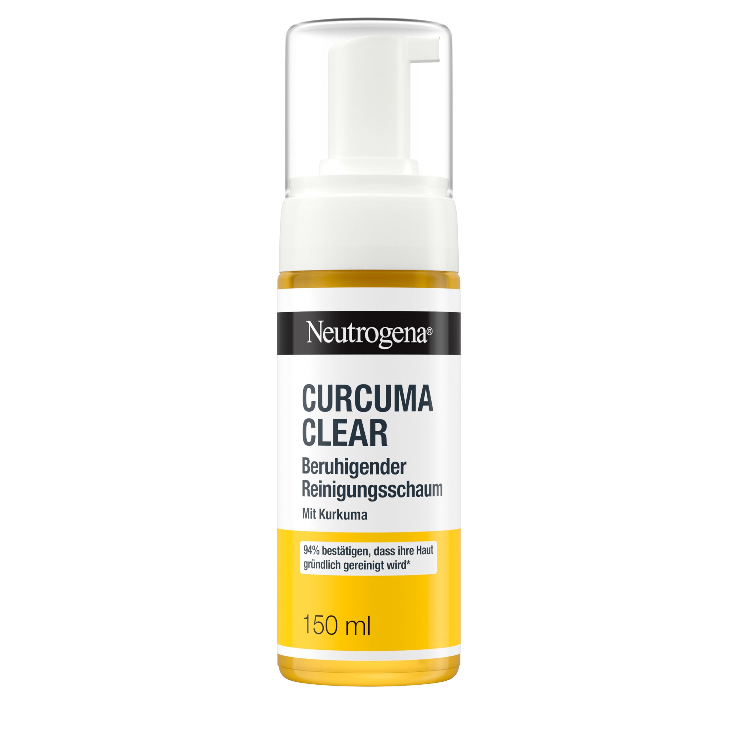 Neutrogena Curcuma Clear Facial Cleansing, Soothing Cleansing Foam, Makeup Remover, 150 ml