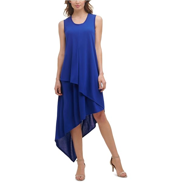 Amazon.com: BCBG Off Shoulder Ruffle Midi Royal 2 : Clothing, Shoes &  Jewelry