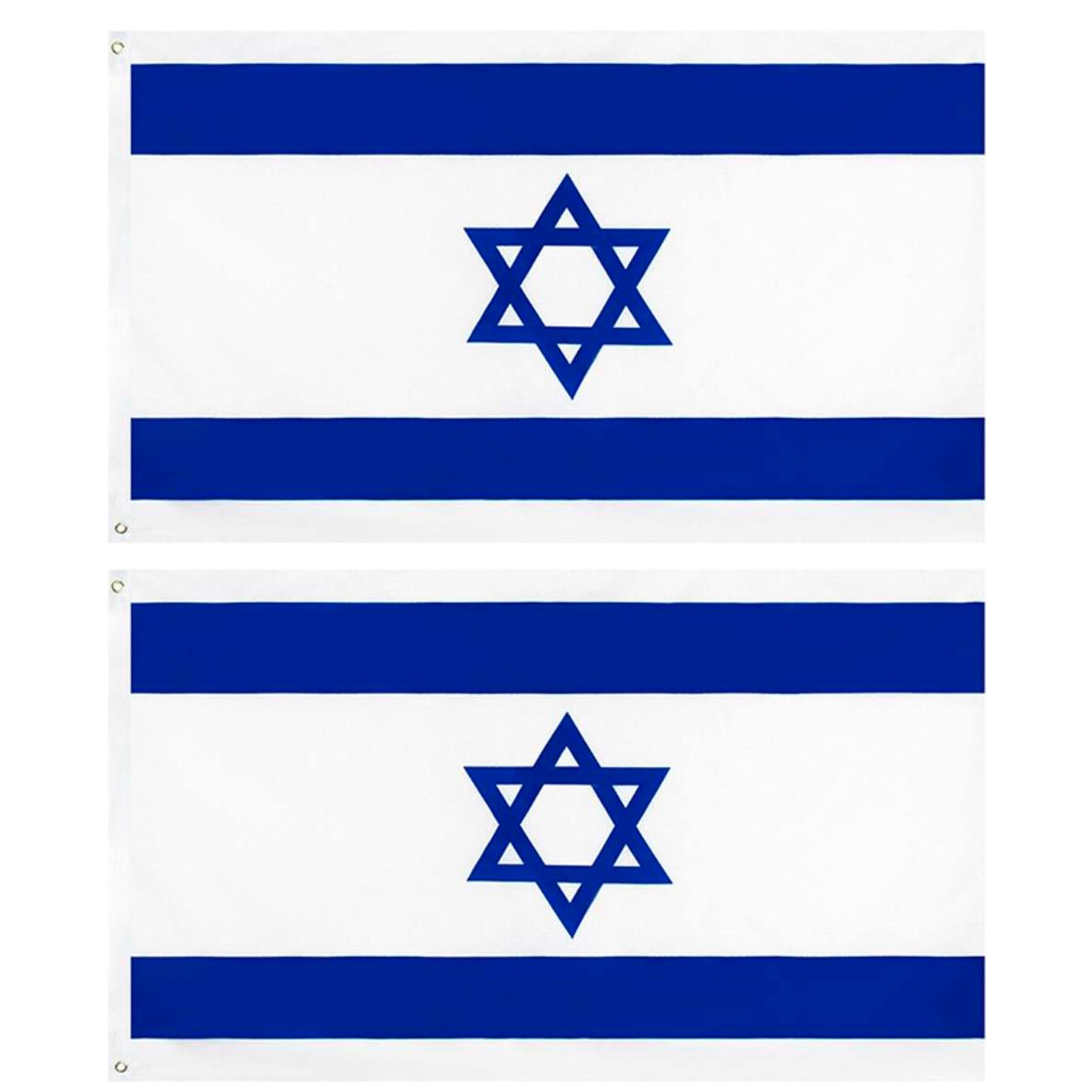 Pandiui23 2 x Israel Flag Colours 150cm x 90cm Israel Flag