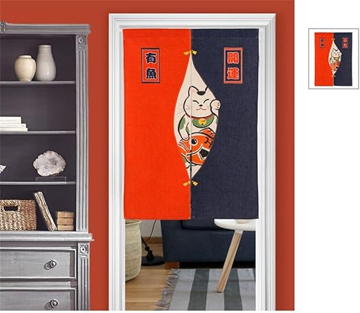 Mr Fantasy Coreano Estilo Cartoon Fortuna Gato Lino Y Algodon