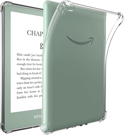 TQQ Clear Case for 6" Kindle 11th Gen 2024 2022 TPU Back Cover