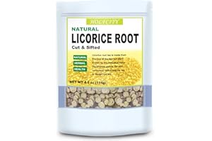 HOLFLYING Natural Licorice Root, Cut & Sifted, 4.0oz(114g), 100% Licorice Herbal Root