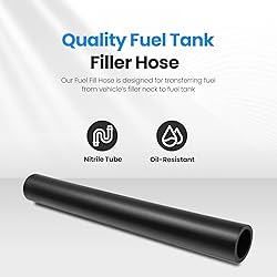 TKKEUEP Gasoline Fuel Filler Neck Hose with 4