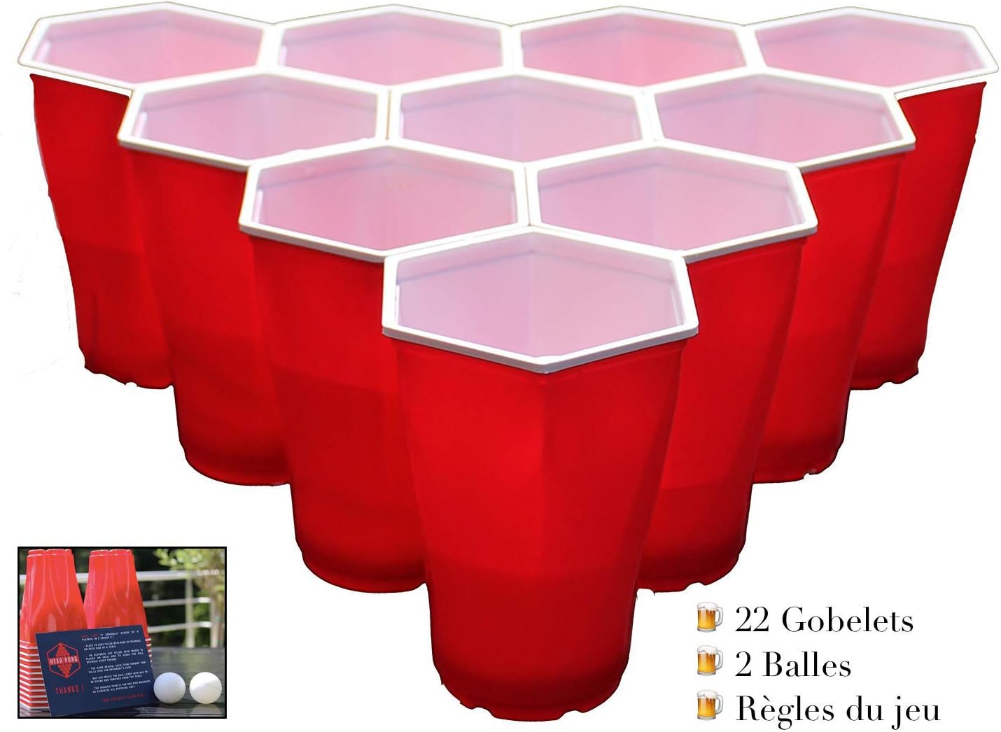 Hexa pong World's Best Beer Pong Cups Amazon.co.uk Kitchen & Home