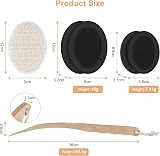 URAQT Back Cream Applicator 7 Pack Long Wooden Handle with Pads Bath Brush view 4