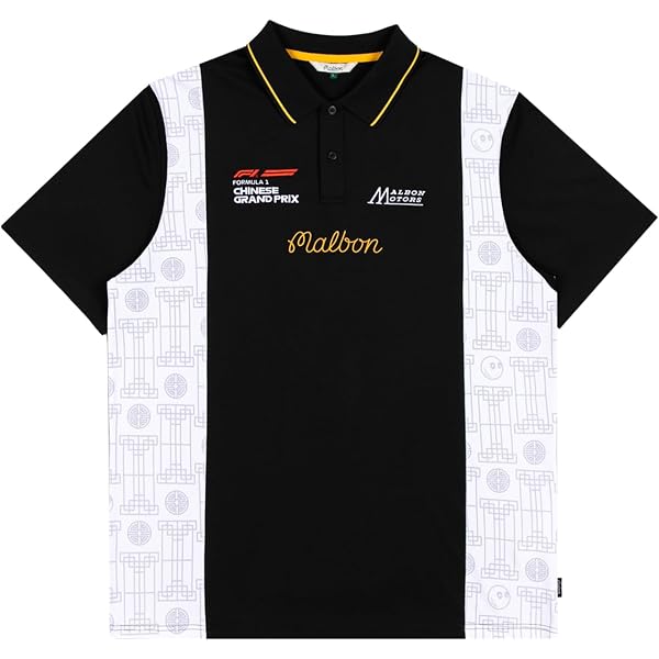 Formula 1 x Malbon Chinese Grand Prix Men's Forge Polo, Black, X