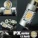 JDM ASTAR 2400 Lumens Extremely Bright PX Chips H11 H8 LED Fog Light Bulbs for DRL or Fog Lights, Gold Yellow (7506, Gold Yellow)
