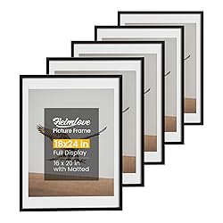 Heimlove 18x24 Picture Frames with Mat to Display