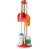 Melissa & Doug Let's Play House Dust! Sweep! Mop! 6 Piece Pretend Play Set - Toddler Toy Cleaning Set, Pretend Home Cleaning