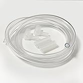 PVC Clear Vinyl Tubing,1/4"ID X 3/8"OD, With 2 Silicone Extension Joints, 2 Bend Joints(10 feet)