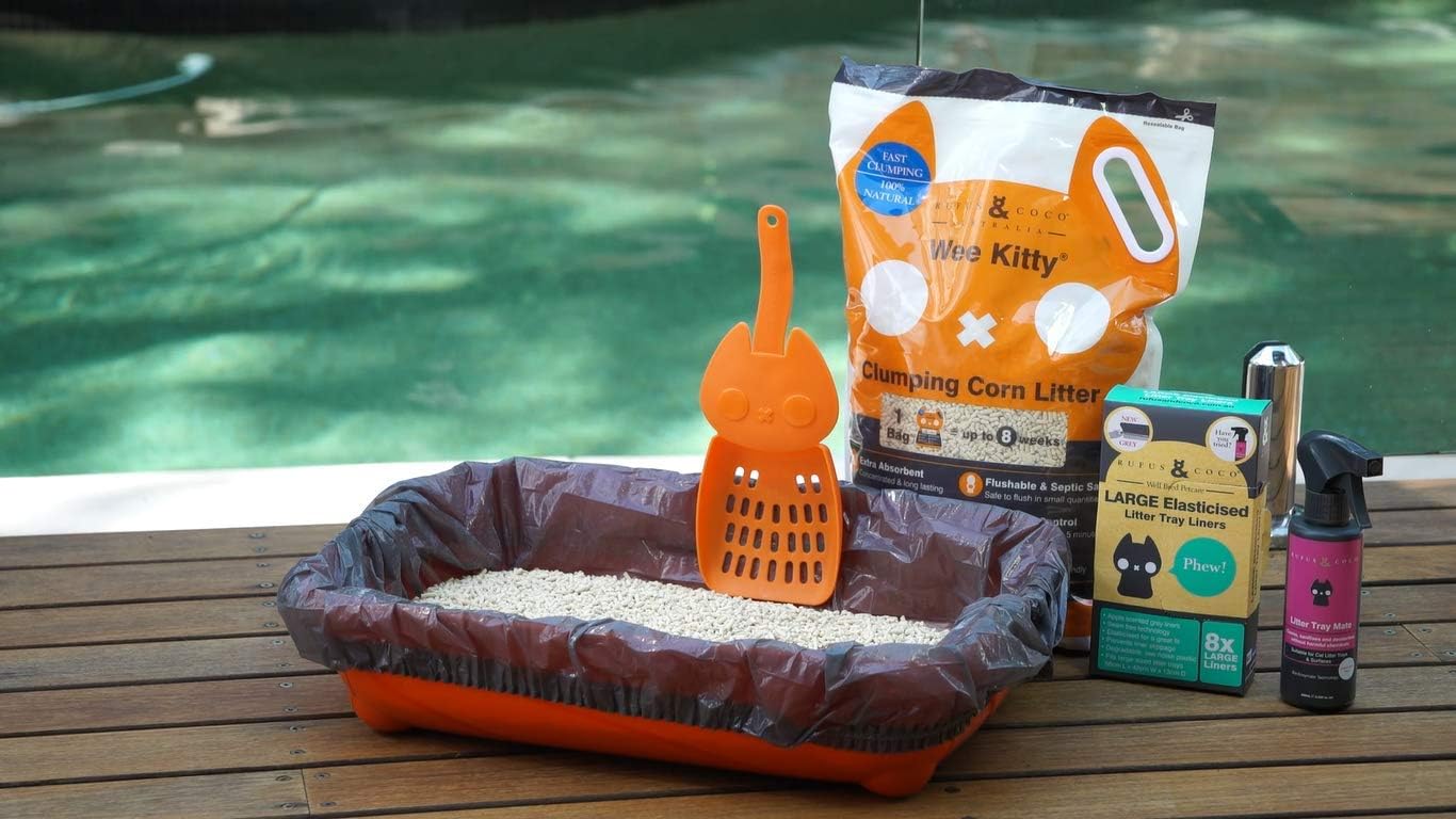 Rufus & Coco Drawstring Cat Litter Tray Liners and Ammonia