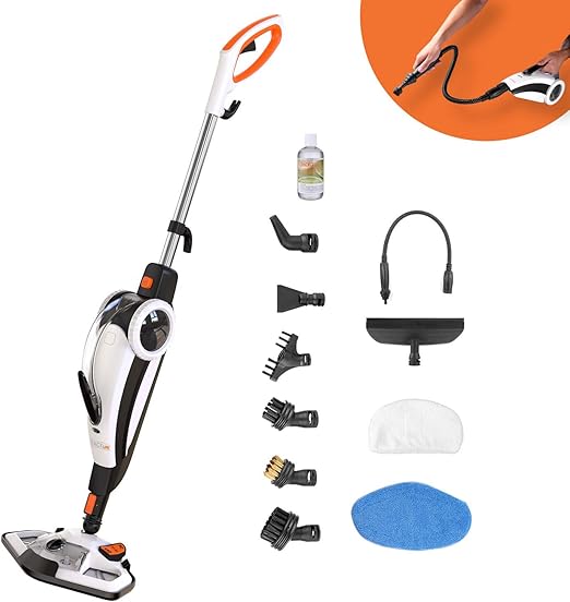 Tacklife 1400w Steam Mop Steam Cleaner Multifunction Floor Steamer And Hand Held Steam Floor Mop Portable Electric Scrubber Heating In 5s With 11