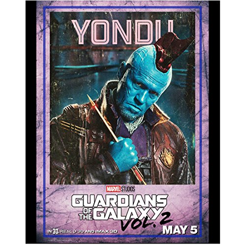 Guardians of the Galaxy Vol.2 (2017) 8 inch by 10 inch PHOTOGRAPH Cliffhanger Jumper Michael Rooker from Chest Up Title Poster kn