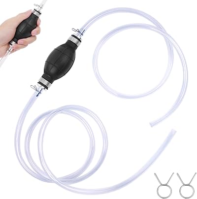 Flintronic Fuel Siphon Pump with 2 m Hose 10 mm Hand Liquid Transfer Pump