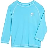 Pink Platinum Girls Rash Guard - UPF 50+ Long Sleeve Swim Top Quick Dry Sun Protection Rashguard Swimsuit for Girls (4-16)