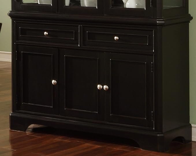 Contemporary Black Finish Dining Room Sideboard Server