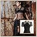 Steampunk Retro Punk Brocade Gothic Emo Womens Clothing Shopping Tee Shirt Tops, Large, Black