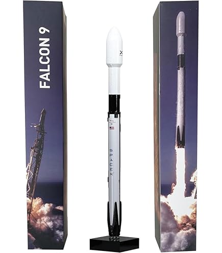 Amazon.com: wltk Space X Falcon 9 1/233 Diecast Rocket Model