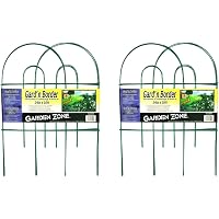 Garden Zone Runder Faltzaun – Grün, 61 Cm Hoch X 3 M Lang, Selbststehend Mit Spitzenfüßen