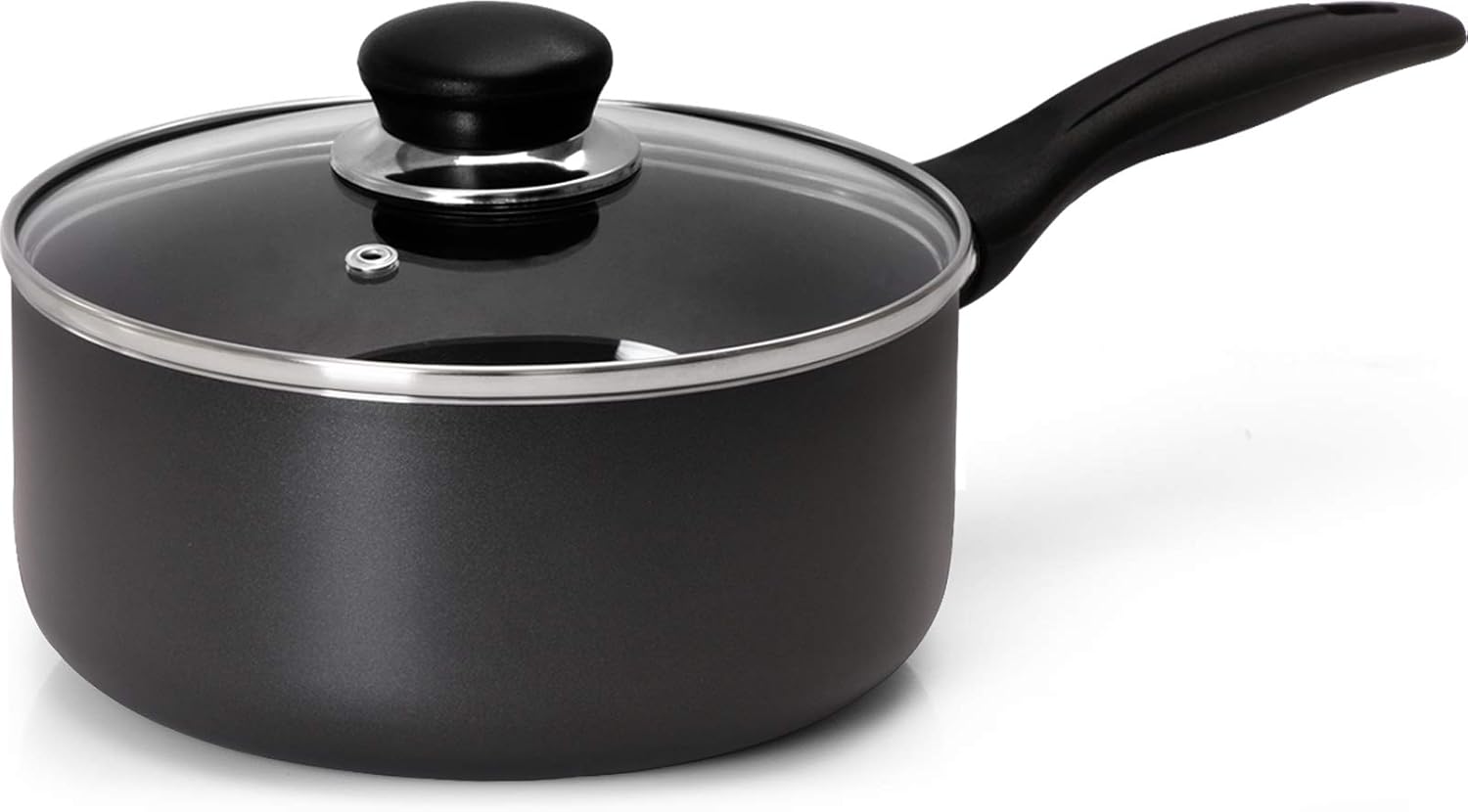 Nonstick Saucepan Set 1 Quart and 2 Quart Glass Lid Utopia Kitchen eBay