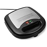 �鶹�� Basics 3-in-1 Sandwich Maker, Panini Press and Waffle Maker with Removable Plates, 760W