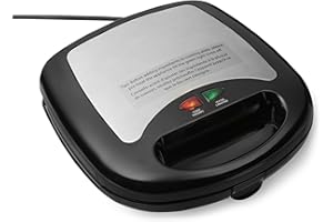 �鶹�� Basics 3-in-1 Sandwich Maker, Panini Press and Waffle Maker with Removable Plates, 760W