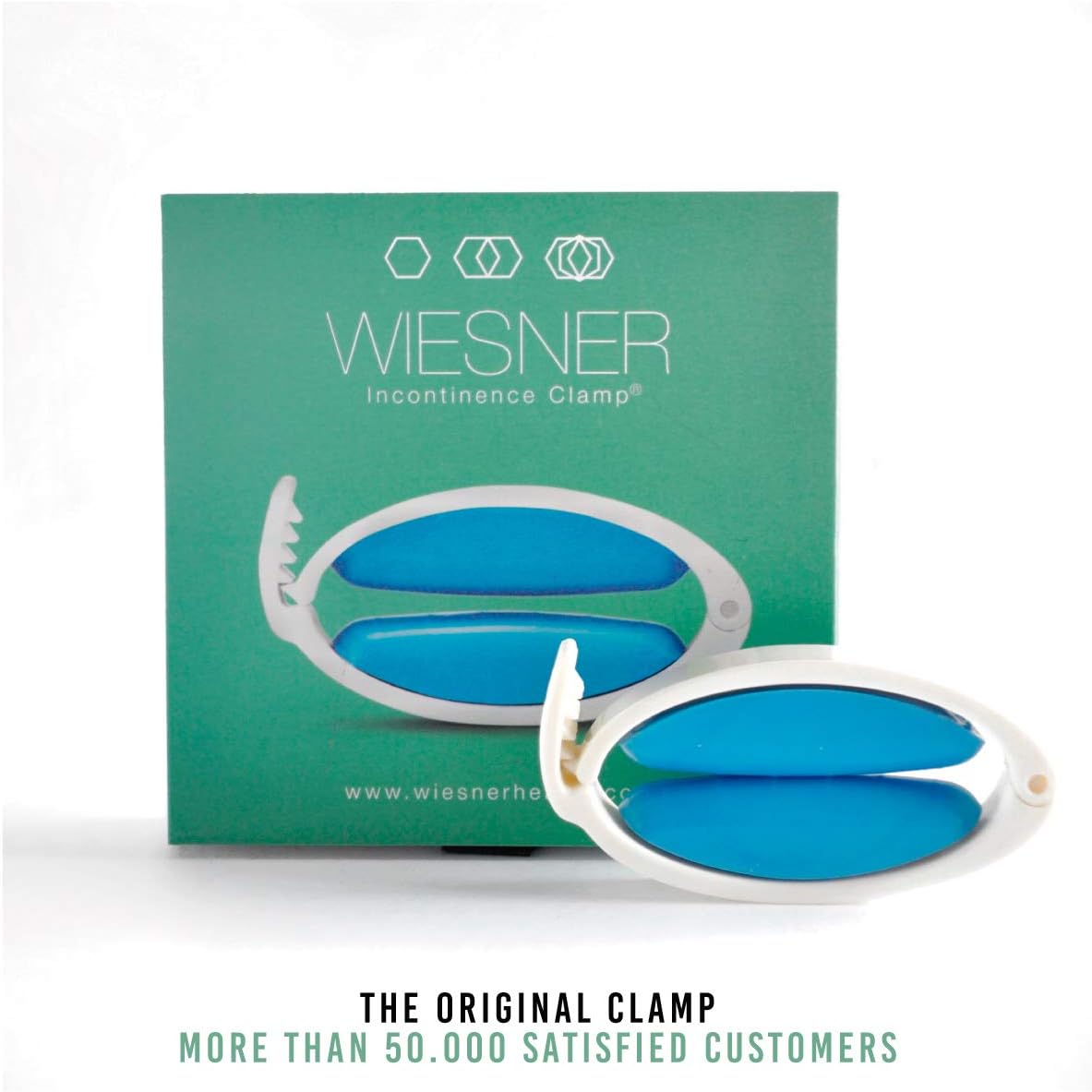 WIESNER Incontinence Clamp - Original Urinary Incontinence Clamp - 3 Adjustable Sizes Included - Comfort and Confidence All Day Long - (Free Pouch Bag) - Money Back Guarantee!: Health & Personal Care