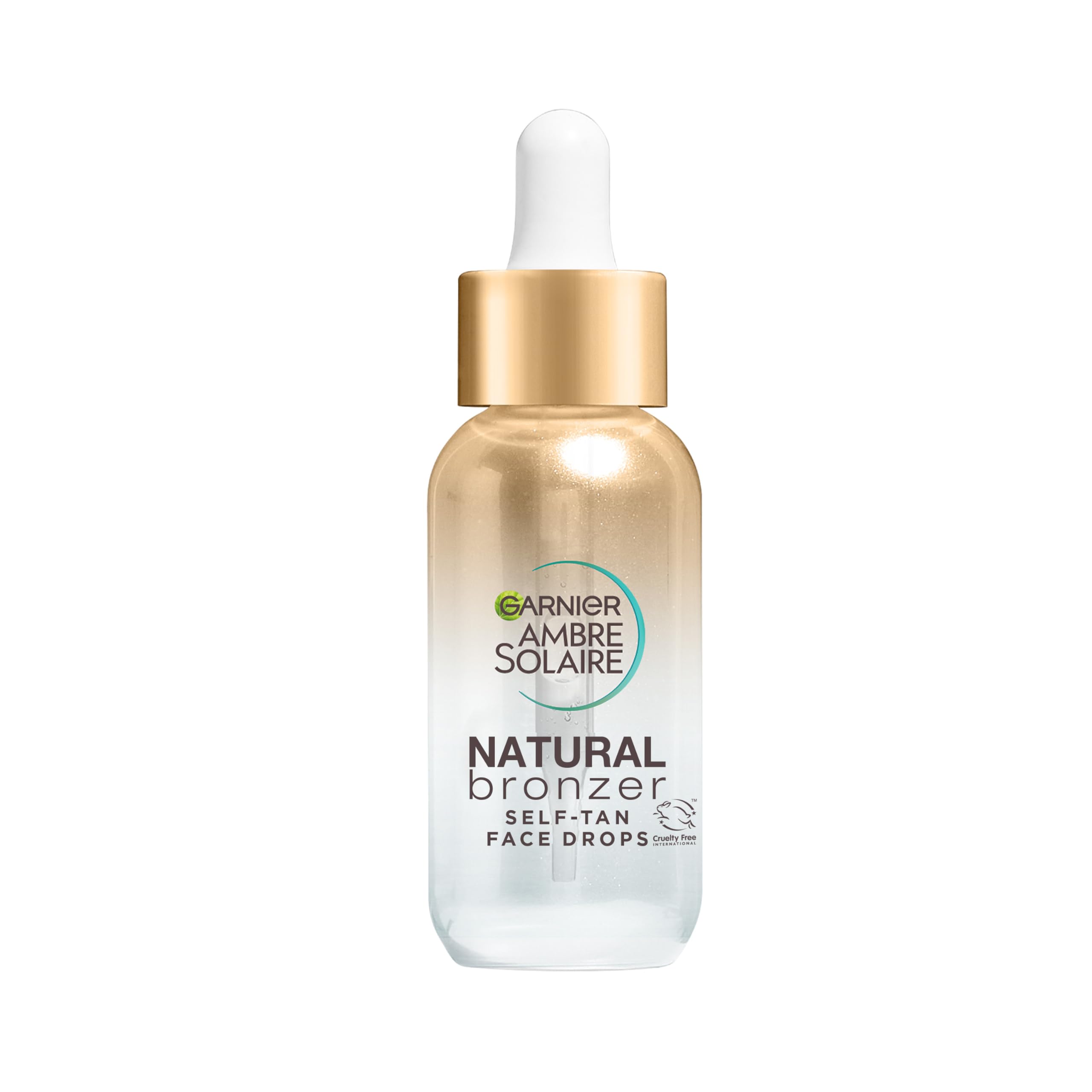 Garnier Ambre Solaire Natural Bronzer Self Tan Drops for Face, with Hyaluronic Acid & Coconut Water, Gradual & Natural Looking Tan, Vegan Formula 30ml
