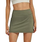 Hiverlay Skorts for Women High Waisted Tennis Skirt with Pocket Golf Skirts Built-in Shorts for Pickleball Running Workout