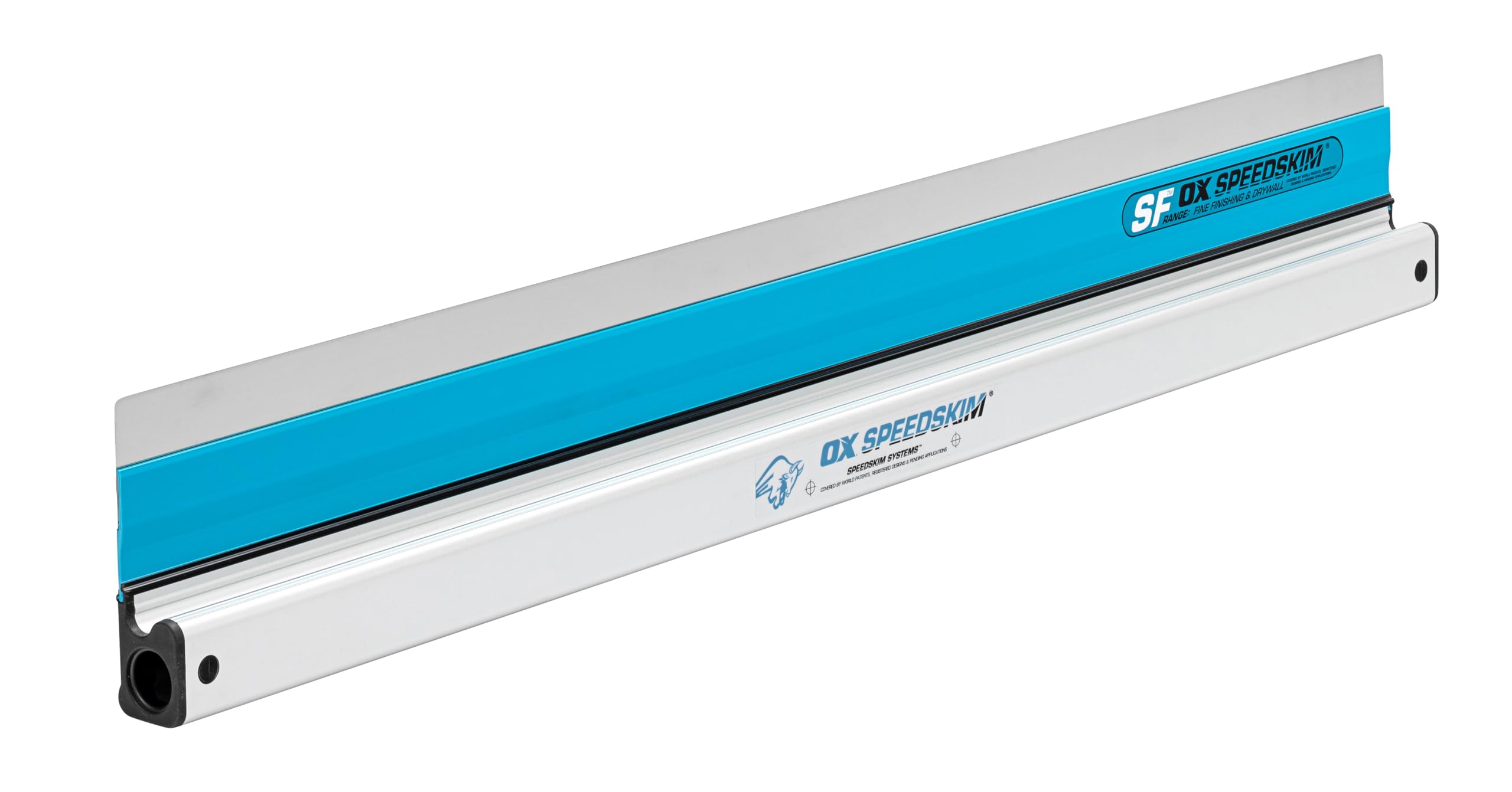 OX Speedskim Plaster Skimming Finishing Rule - SF 900mm I Stainless Steel Flex Blade & Extruded Aluminium Handle