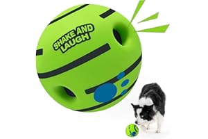 SHAKE AND LAUGH Dog Toys Ball, Interactive Dog Ball, Shaking with Gibbering Sound, for Training & Herding, L, 3.94 in (10 cm)