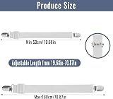 zeyedemo 8PCS Adjustable Bed Sheet Clips Straps 50cm to 180cm view 2