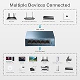 TP-Link LS105G 5 Port Gigabit Switch Metal Case Energy Saving Plug and Play view 5