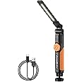 EverBrite LED Rechargeable Work Light, 800LM COB Foldable Flashlight, Magnetic Work Lights with Hanging Hook, 360° & 270° Rotation, 4 Power Indicator Lights - for Car Repair, Home, Emergency