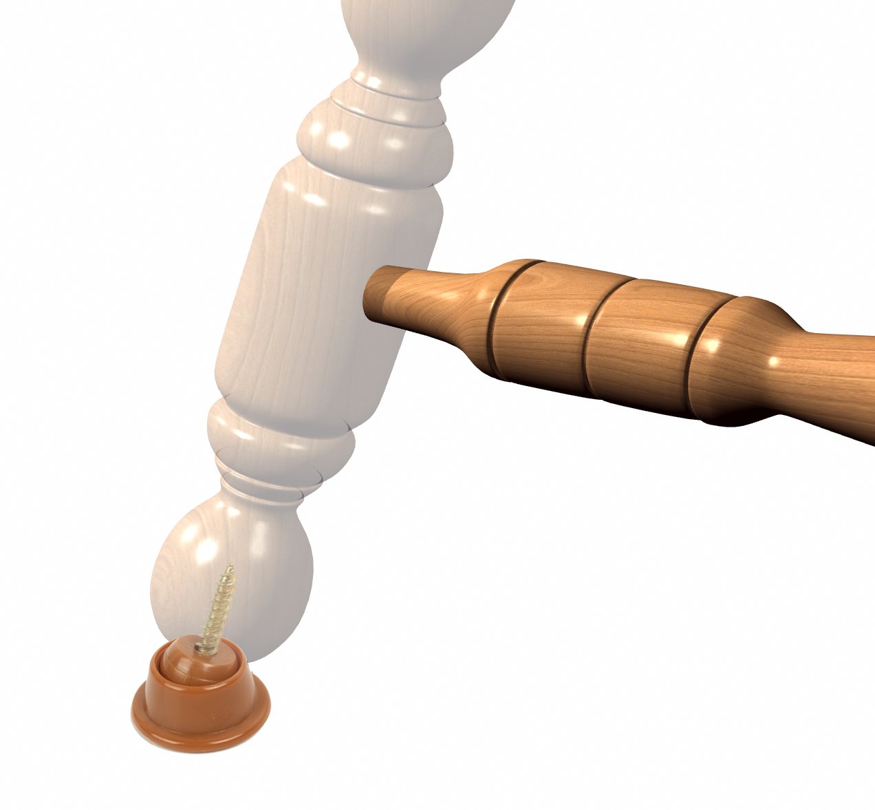 Slipstick CB210 Swivel Slider Floor Protector Glides for Chairs Legs