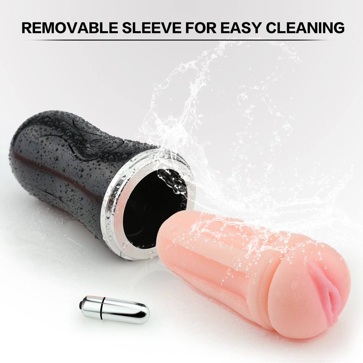Vibrating Male Masturbator Cup Masturbation Toys with Powerful Vibration for Intense Stimulation, PALOQUETH Realistic Male Sleeve Stroker with Innovative Squeezable Panels for Customized Play - Image 5