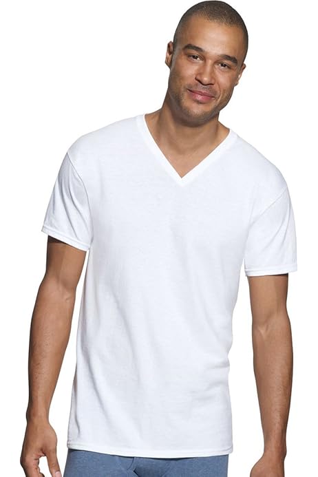 Camiseta Hombre Camiseta Interior Hombre Cuello V ¡Algodón Suizo