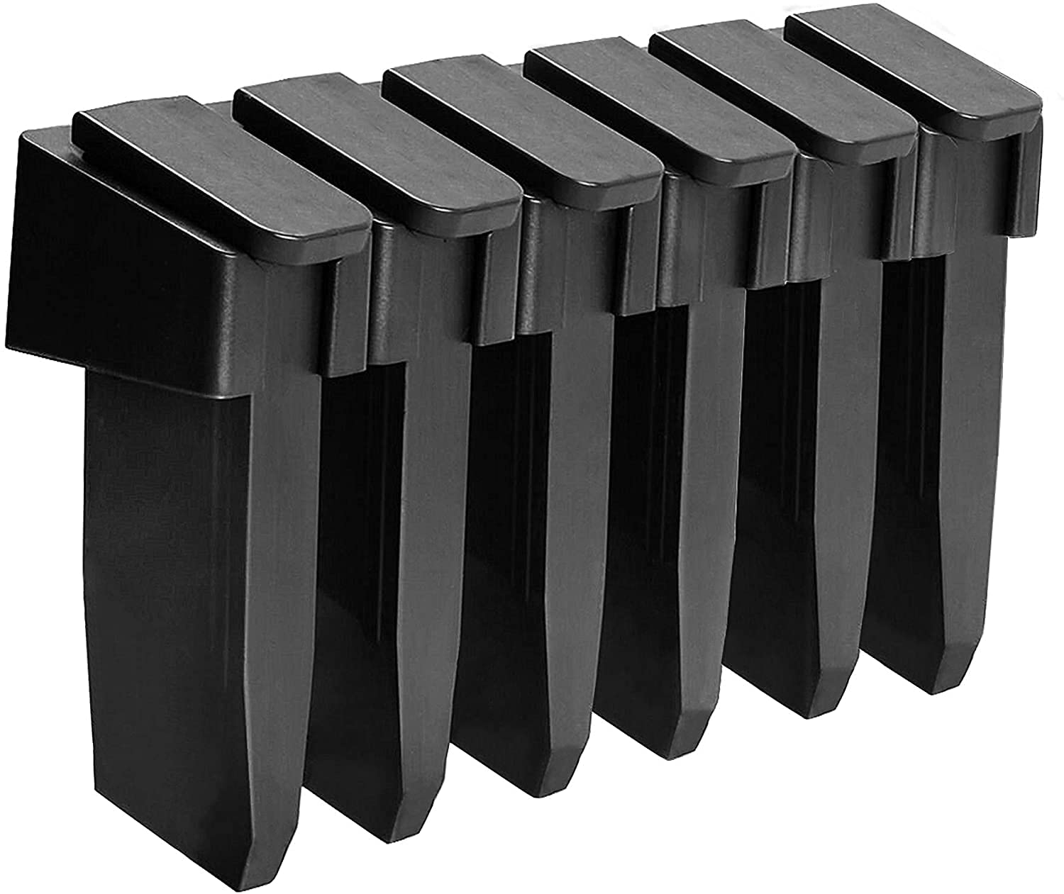 BOOSTEADY ABS 6 Standard Double Stack Mag Rack Wall Mount, Wall Magazine Display, Detachable Wall Mags Storage Organization System, Precision Fit for Glok 17, 19, 26, 31, 32, 33, 34 Mags