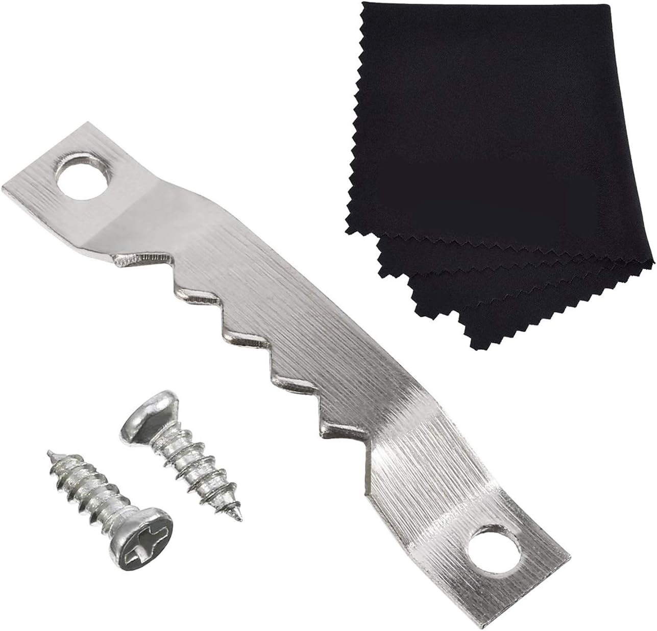 LILITRADE Sawtooth Picture Frame Hanging Hangers Double Hole With Screws Fit For Picture And Photo Frame Or Cross-stitch, 1 1/2 Inch Silver 100 Pack