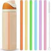 Replacement Straws Compatible with Owala Freepsip 24oz,32oz Water Bottle,Replacement Parts For Owala Free Sip Sway 30 oz,Include 6 BPA-FREE Straws and 1 Cleaning Brush