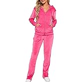 Aitmoask Velour Track Suits for Women Set Fall Sweatsuits 2 Piece
